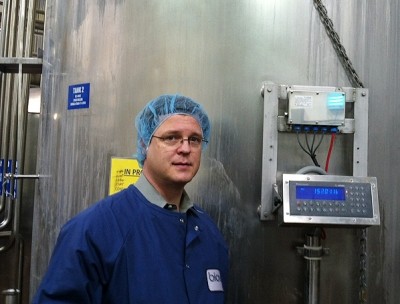 Biova president Matt Stegenga at the company's production facility in Iowa.