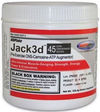 Jack3d: Contains 1,3-dimethylamylamine, which in Italy at least, is not authorised for use in food supplements