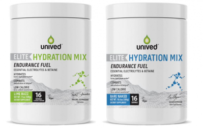 Unived's Elite Hydration Mix range.  ©Unived