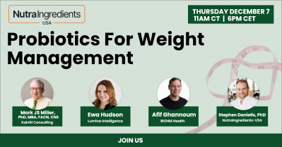 Free webinar to explore probiotics for weight management