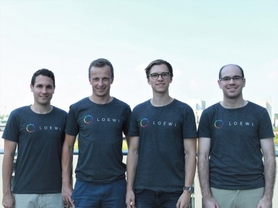 Loewi team: (from left) Adrian Kapsalis, Prof. Dr. Johannes Scherr, Philipp Merk, Calvin Devereux