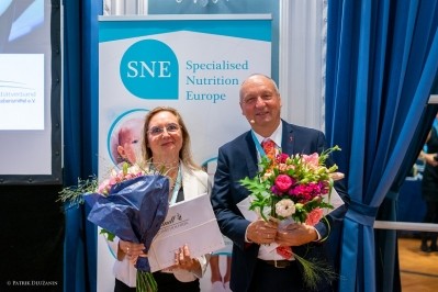 SNE new and outgoing presidents Marie-France Pagerey and Udo Herz