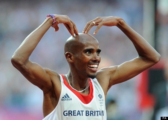 Mo Farah in 'Mobot' mode: His coach says some supplements are part of his training and nutrition regime