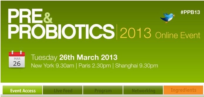 Pre- and Probiotics 2013: Yes, let’s call it unmissable