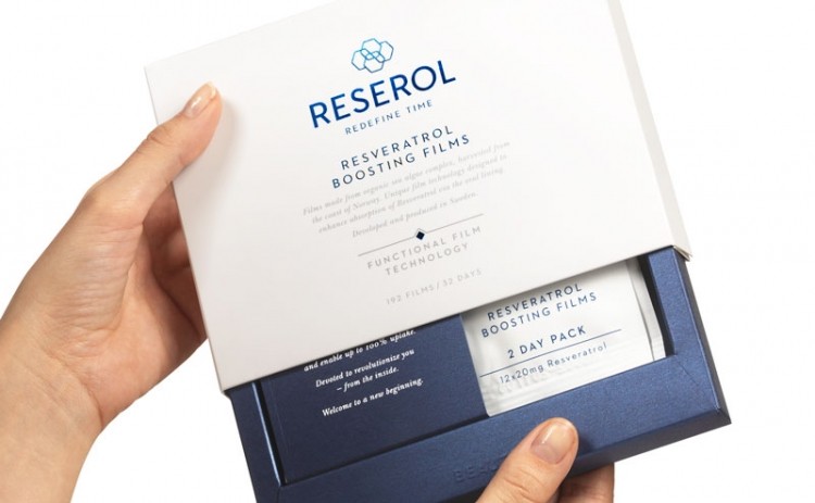 Skincare supplement set to new film technologies with resveratrol