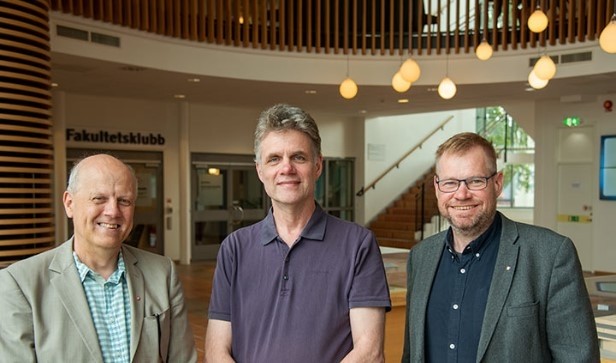 Åke Strid, Sören Andersson and Magnus Johansson lead the research with the goal of developing vaccines that can be absorbed by the body's mucous membranes. ©Maria Elisson
