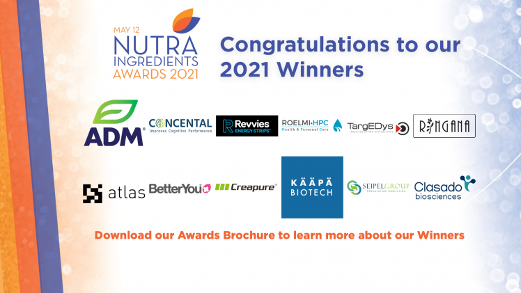 Tune in on 12 May to find out the winners of 2021's NutraIngredients Awards!