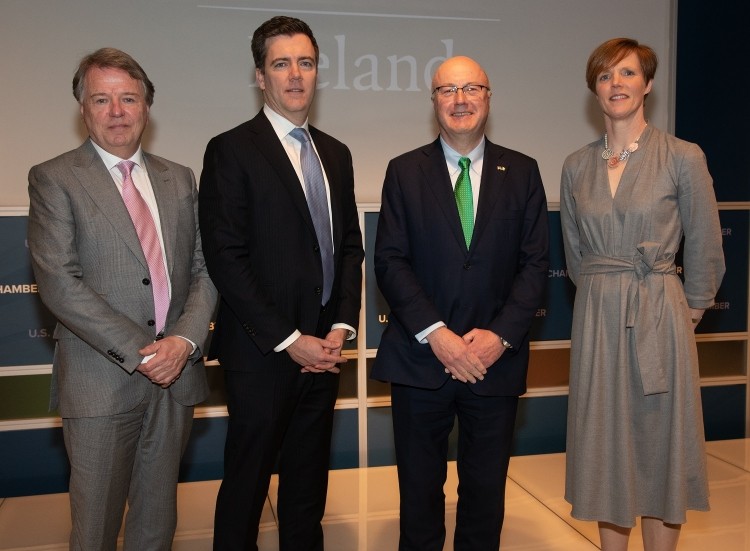 Prof Fergus Shanahan, director of APC Microbiome Ireland, Mr Andrew Taylor, president of innovation and commercial development at Tate and Lyle, UK, Prof Mark Ferguson, director science foundation Ireland and Dr Sally Cudmore, Manager, of APC Microbiome Ireland, UCC.