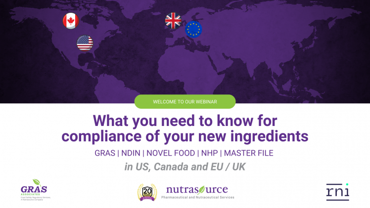 An Overview of GRAS, NDI, Novel Food & Master File