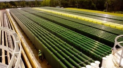 The Allmicroalgae outdoor, closed-pipe facility near Lisbon in Portugal. It is under renovation