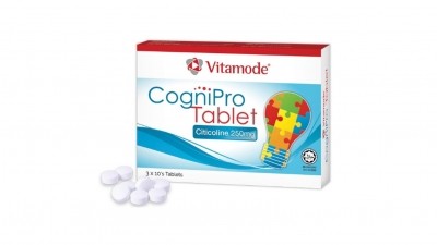 CogniPro Tablet, was developed by Malaysian health solutions firm Vitamode. Sold in boxes of 30 tablets, each tablet contains 250mg of Cognizin.