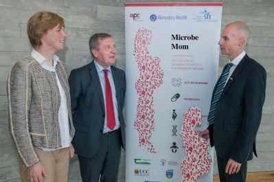 (From L-R), Dr Sally Cudmore, APC Microbiome Ireland, UCC; Mr Michael Creed, Minister for Agriculture, Food and the Marine and Dr Paul Cotter, Teagasc, APC Microbiome Ireland. ©APC Microbiome Ireland