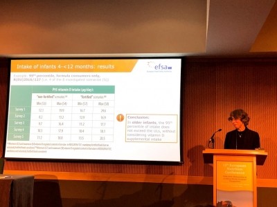 Monica Neuhäuser-Berthold, the chair of the European Food Safety Authority (EFSA) working group on Dietary Reference Values for vitamins presents at this years FENS conference.
