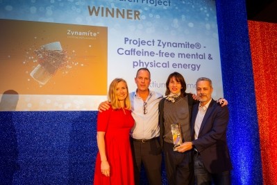 Project Zynamite team on stage at the 2019 awards