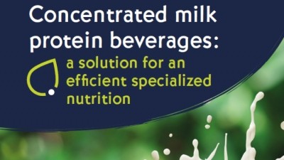 Concentrated milk protein beverages for seniors