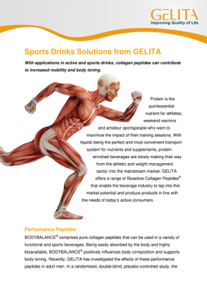 Sports Drinks Solutions from GELITA