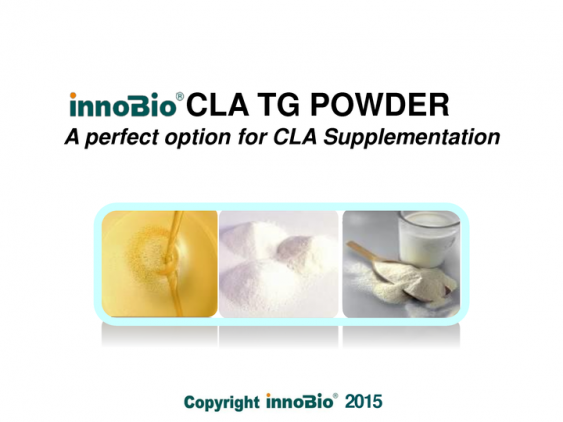 INNOBIO® CLA TG POWDER, A GREAT PRODUCT