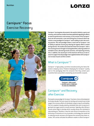 Carnipure™ for exercise recovery