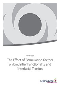 Emulsifier Functionality and Interfacial Tension