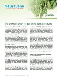 The smart solution for cognitive health products