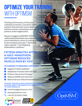 Optimise your training with OptiMSM®