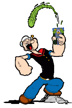 Eating spinach might makes Popeye's muscle grow ... could it help yours too?!