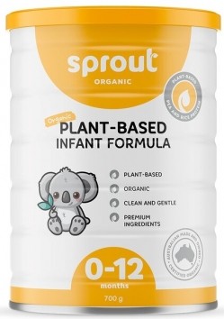 Sprout Organic plant-based infant formula. © Sprout Organic